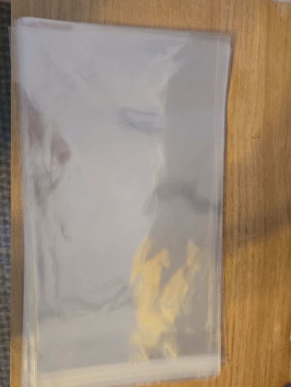 50 Clear Reusable Poly Bags - 6×9